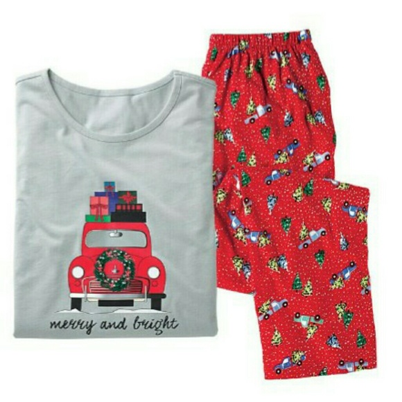 Christmas Truck Print Pajama Set - Picture 6 of 7